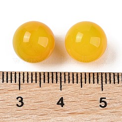 Natural Yellow Agate No Hole Sphere Beads&nbsp;G-K353-04A-28