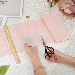 3Yards Cotton Embroidery Flower Pattern Ribbon&nbsp;OCOR-MA0001-83B