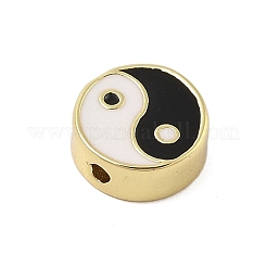 Rack Plating Brass Enamel Beads&nbsp;KK-Z074-04G