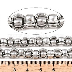 304ステンレスランタンチェーン  溶接されていない  ステンレス鋼色  8x8x7.5mm&nbsp;CHS-B013-04P