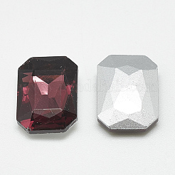 Pointed Back Glass Rhinestone Cabochons&nbsp;RGLA-T079-10x14mm-18