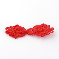 手作り中国結びチャイナボタンセット  ポリエステルボタン  ヤシ  ミックスカラー  64~76x19~23x3~4mm&nbsp;BUTT-S020-03