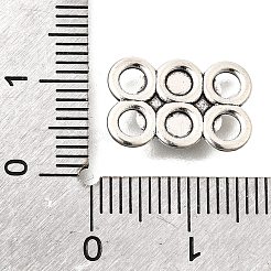 チベットスタイルの合金リンクコネクタチャーム  アンティークシルバー  花  10x15x1.8mm  穴：2.5mm&nbsp;FIND-D042-07D-AS