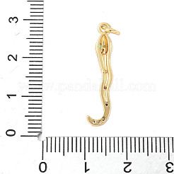 Brass Micro Pave Cubic Zirconia Enamel Pendants&nbsp;KK-D354-06G-B