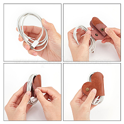 4Pcs 4 Colors PU Leather Cord Organizers&nbsp;AJEW-CP0005-01