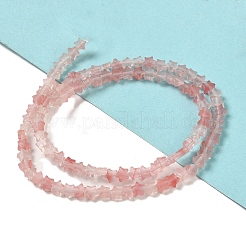 Cherry Quartz Glass Beads Strands&nbsp;G-G085-B08-01