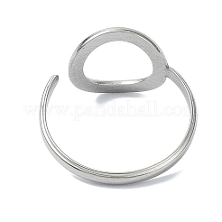 304ステンレススチールカフリング  ステンレス鋼色  13mm  内径：17.5mm&nbsp;RJEW-M019-63P