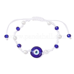 Lampwork & Glass Pearl & Glass Beaded Bracelets&nbsp;BJEW-JB12228