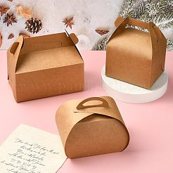 40Pcs 4 Styles Kraft Paper Hand-held Cake Box&nbsp;CON-CJ0001-21
