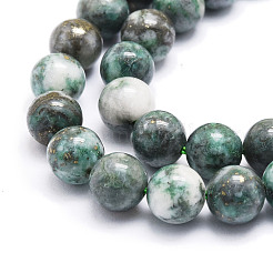 Natural Dioptase Round Beads Strands&nbsp;G-E569-Q01-B