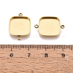 304 Stainless Steel Connector Cabochon Settings&nbsp;STAS-Q113-35G