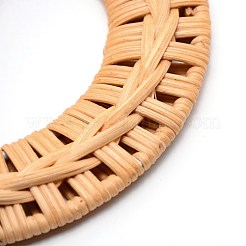 籐籐バッグ  製袋用  財布作り  ハンドル交換  ラウンド  バリーウッド  15.3x1.2cm  内径：8.9のCM&nbsp;FIND-WH0067-28A