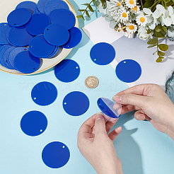 Opaque Acrylic Pendants&nbsp;SACR-WH0006-32C-01