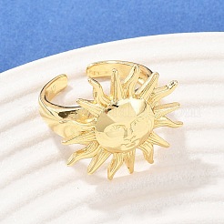 Brass Adjustable Cuff Open Rings&nbsp;RJEW-C145-03G