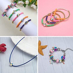 32Pcs 4 Colors Alloy Enamel European Beads&nbsp;MPDL-SZ0001-08