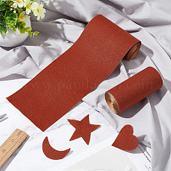 ポリエステル生地  粘着ベルベット布  アート＆クラフト用  アクセサリー箱  キャメル  200x9.9x0.1cm&nbsp;LS-DIY-WH0028-30C