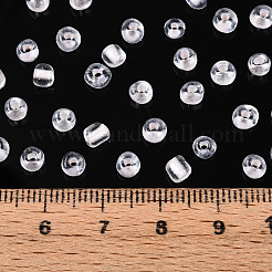 ガラスシードビーズ  紫外線反応性ビーズ  色が変わるビーズ  ロンデル  暗紫色  4~5x3~4mm  穴：1~1.2mm  約6428個/ポンド&nbsp;SEED-T007-10C