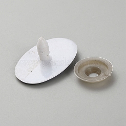 楕円形プラスチック安全クラフトアイ  スペーサー付き  diyの人形のおもちゃの人形のプラシ天の動物の作成のため  藤紫色  40x26x17mm&nbsp;DIY-WH0581-25F
