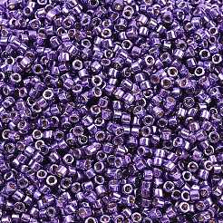 MIYUKIデリカビーズ  シリンダー  日本製シードビーズ  11/0  (db2509)duracoat 亜鉛メッキ ダークライラック  1.3x1.6mm  穴：0.8mm  約2000個/10g&nbsp;X-SEED-J020-DB2509