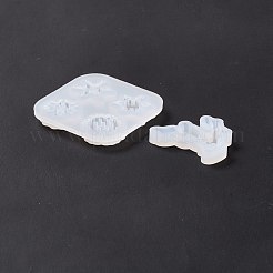 2Pcs 2 Style Christmas Deer and Snowflake Silicone Pendant Molds&nbsp;DIY-E055-49