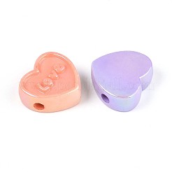 UV Plating Opaque Acrylic Beads&nbsp;OACR-T028-42