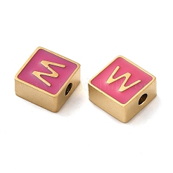 304 Stainless Steel Enamel Beads&nbsp;STAS-L022-293G-W