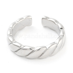 Rack Plating Brass Open Cuff Rings for Women&nbsp;RJEW-Z059-02P-02