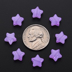 模造ゼリーアクリルビーズ  スター  暗い蘭  9x9.5x5.5mm  穴：2.5mm  約2050個/500g&nbsp;MACR-S373-45-E04