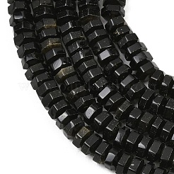 Natural Golden Sheen Obsidian Beads Strands&nbsp;G-G317-A31-3X6MM