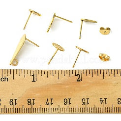 304ステンレススチール製イヤリング  カン付き  混合図形  ゴールドカラー  8~20x5~9mm  穴：1~2.5mm  ピン：0.8mm&nbsp;STAS-FS0001-48A