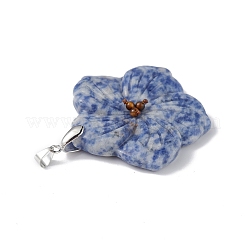 Natural Blue Spot Jasper Big Pendants&nbsp;G-B040-01P-08