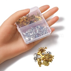 50Pcs 50 Style Tibetan Style Alloy Charms&nbsp;TIBE-YW0001-03
