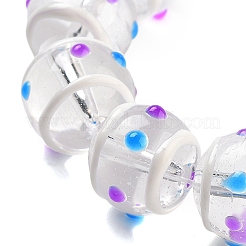 Glass with Enamel Beads Strands&nbsp;GLAA-M047-01G