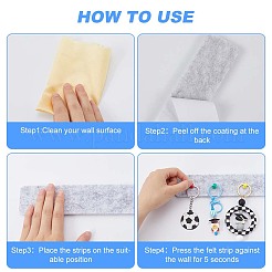 Rectangle Self-adhesive Felt Sticky Notes for Memo Notepads&nbsp;AJEW-CP0008-55B-02