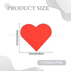 100G PET Plastic Heart Confetti&nbsp;DIY-ME0002-21