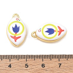 Printed Brass Pendants&nbsp;KK-CBA42CA-05G