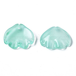 Transparent Spray Painted Glass Pendants&nbsp;GGLA-S054-014E-02
