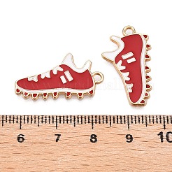 Rack Plating Alloy Enamel Pendants&nbsp;LS-ENAM-N056-387KCG-03