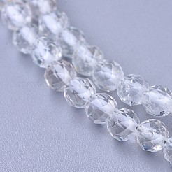 Natural White Topaz Beaded Necklaces&nbsp;NJEW-K114-A-A09