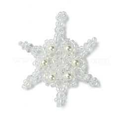 3Pcs 3 Color Christmas Seed Beads Beaded Charms&nbsp;PALLOY-MZ00300