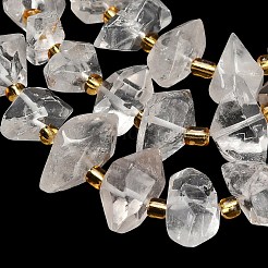 Natural Quartz Crystal Beads Strands&nbsp;G-F833-T02-02
