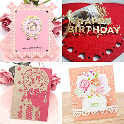 Birthday Candle & Cake Frame Metal Cutting Dies Stencils&nbsp;DIY-GF0001-17