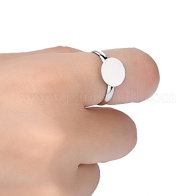 Brass Pad Ring Base Findings&nbsp;EC022-1