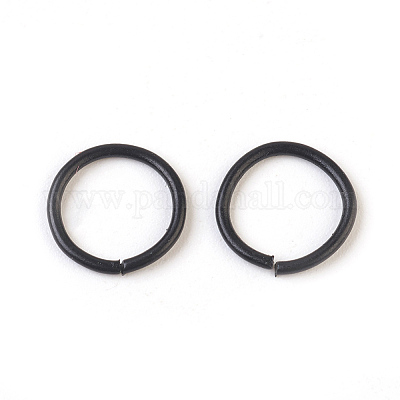 Spray Painted Iron Open Jump Rings&nbsp;IFIN-F149-B12-1