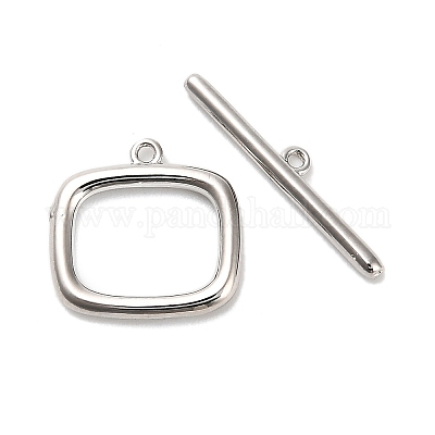 Brass Toggle Clasps&nbsp;KK-L229-011P-1