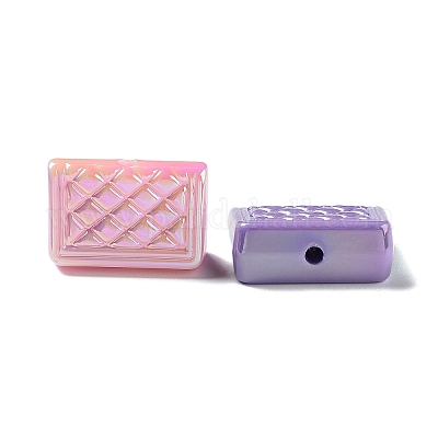 UV Plating Iridescent Acrylic Beads&nbsp;MACR-D032-11-1