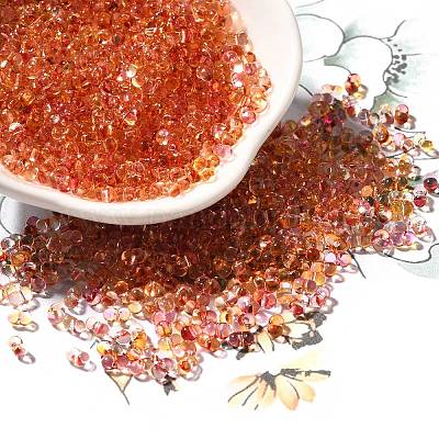 Transparent Baking Paint Glass Seed Beads&nbsp;SEED-A033-06A-16-1