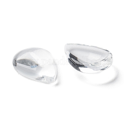 透明な涙  ガラスカボション  透明  14x10x4mm&nbsp;LS-X-GGLA-R024-14x10-1