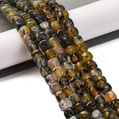 Natural Dragon Veins Agate Beads Strands&nbsp;G-G177-E11-01-1