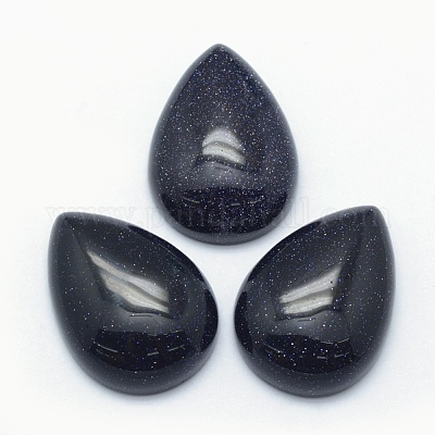 Synthetic Blue Goldstone Cabochons&nbsp;G-E491-B-01-1